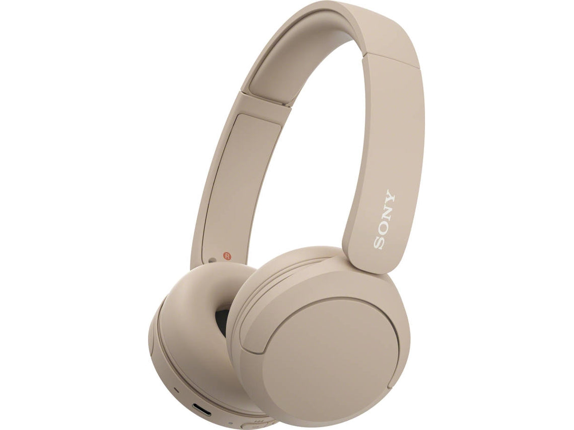 SONY WH CH520 Bluetooth Headphones (On Ear - Microphone - Beige)